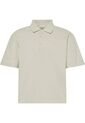 Polo Beige Relaxed De Manga Corta Con Tejido De Canalé Calvin Klein de Calvin Klein