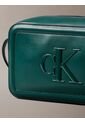 Bolso Azul Cruzado Con Logo Monograma Grabado Calvin Klein de Calvin Klein