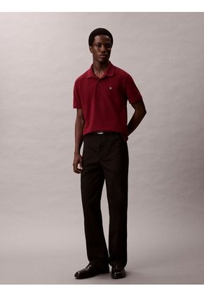 Polo Rojo Clásico De Piqué De Algodón Calvin Klein