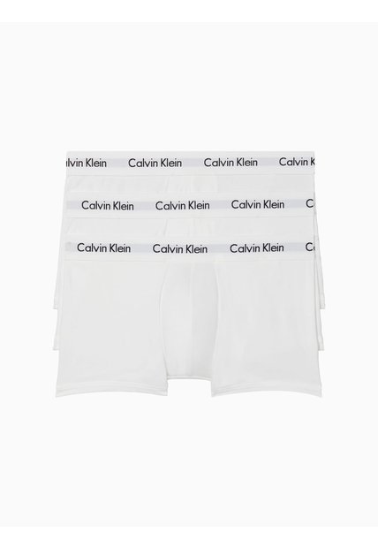3 Pack De Boxer Blancos En Algodón Low Rise Trunk Calvin Klein