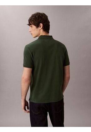 Polo Verde Clásico De Piqué De Algodón Calvin Klein