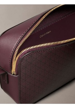 Bolso Café Cruzado Con Logo Monograma En Todo El Artículo Calvin Klein