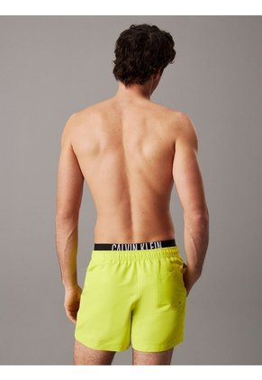 Traje Amarillo De Baño Corto Con Cinturilla Doble - Intense Power Calvin Klein