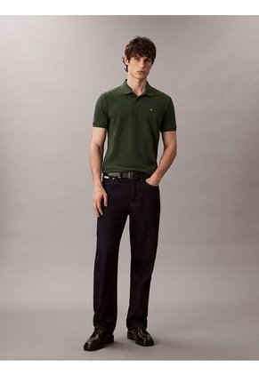 Polo Verde Clásico De Piqué De Algodón Calvin Klein