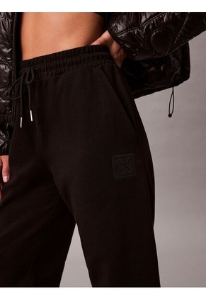 Pantalón Negro De Chándal Holgado De Felpa De Gran Calidad Calvin Klein