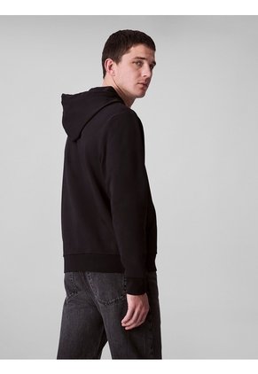 Buzo Negro Con Capota Calvin Klein