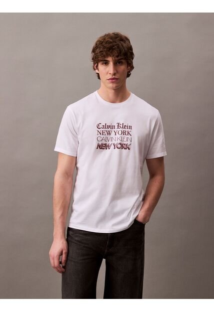 Camiseta Blanca Classic Crewneck Calvin Klein