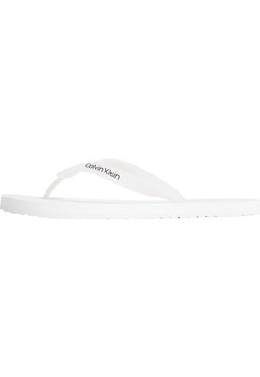 Sandalias Blanco Thong Slide De Playa Calvin Klein