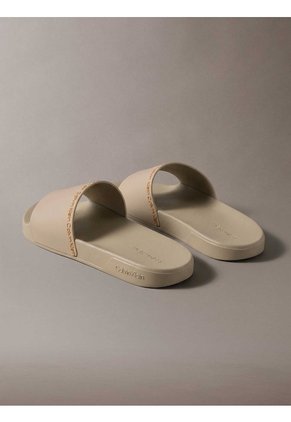 Sandalias Beige Essential Slide Institutional Calvin Klein