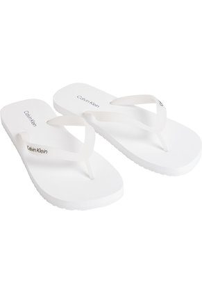 Sandalias Blanco Thong Slide De Playa Calvin Klein
