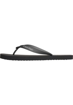 Sandalias Negro Thong Slide De Playa Calvin Klein