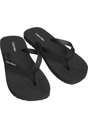 Sandalias Negro Thong Slide De Playa Calvin Klein