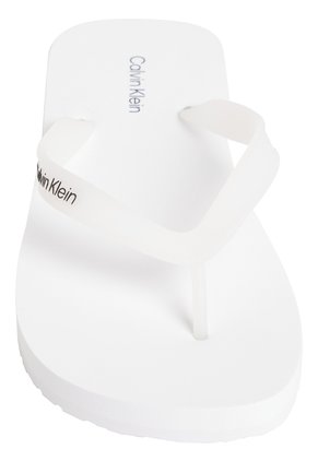 Sandalias Blanco Thong Slide De Playa Calvin Klein