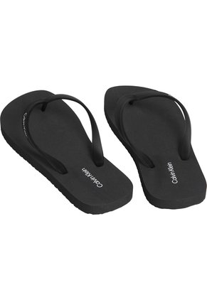 Sandalias Negro Thong Slide De Playa Calvin Klein