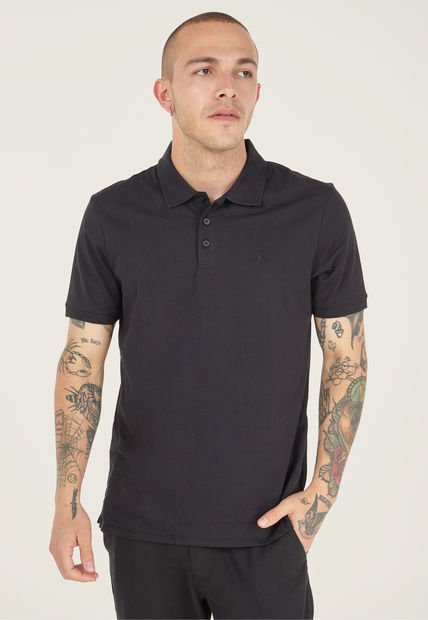 Polo Negro Calvin Klein