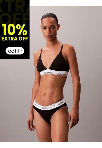 Bralette Negro Triangular - Icon Cotton Modal Calvin Klein Calvin Klein