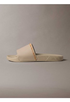 Sandalias Beige Essential Slide Institutional Calvin Klein