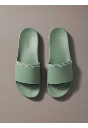 Sandalias Verde Essential Slide Institutional Calvin Klein