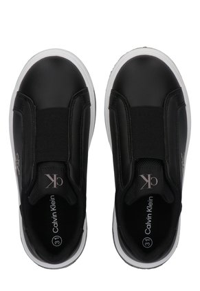 Tenis Negro Bajos Con Banda Elástica Calvin Klein