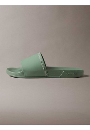 Sandalias Verde Essential Slide Institutional Calvin Klein