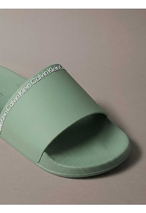 Sandalias Verde Essential Slide Institutional Calvin Klein