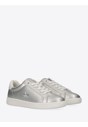 Tenis Plateado Bajos Con Cordones Calvin Klein