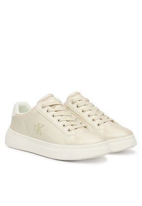 Tenis Beige Bajos Con Cordones Calvin Klein