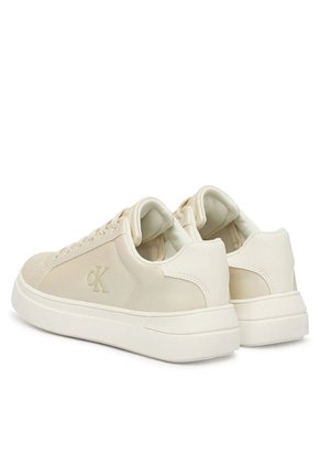 Tenis Beige Bajos Con Cordones Calvin Klein