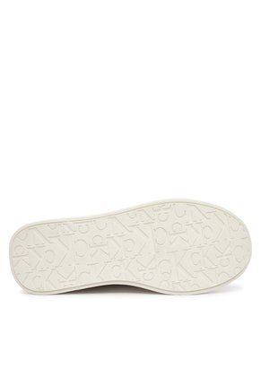 Tenis Beige Bajos Con Cordones Calvin Klein