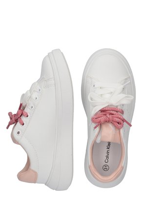 Tenis Blanco Bajos Con Cordones Calvin Klein