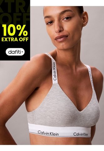 Corpiño Gris Con Forro Ligero - Icon Cotton Modal Calvin Klein Calvin Klein