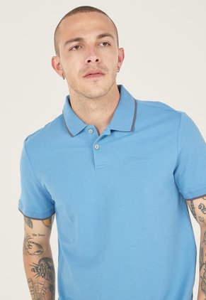 Polo Azul Raf-Gris Calvin Klein