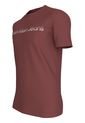 Camiseta Roja Con Logo Institutional Bicolor Calvin Klein de Calvin Klein