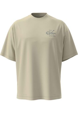 Camiseta Beige Con Gráfico De Monograma Calvin Klein Calvin Klein Calvin Klein