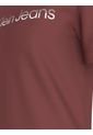 Camiseta Roja Con Logo Institutional Bicolor Calvin Klein de Calvin Klein