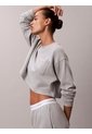 Saco Gris De Estar En Casa Cropped Con Logo Calvin Klein de Calvin Klein
