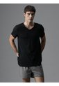Pack Negro De 3 Camisetas Con Cuello V - Cotton Classics Calvin Klein de Calvin Klein