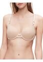 Brasier Beige De Microfibra Full Coverage Calvin Klein de Calvin Klein