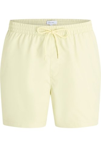 Pantaloneta Amarillo De Baño De Largo Medio Con Cordón - Logo Tape Calvin Klein Calvin Klein