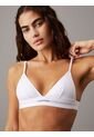 Bralette Blanco Triangular De Canalé - Cotton Modal Stretch Calvin Klein de Calvin Klein