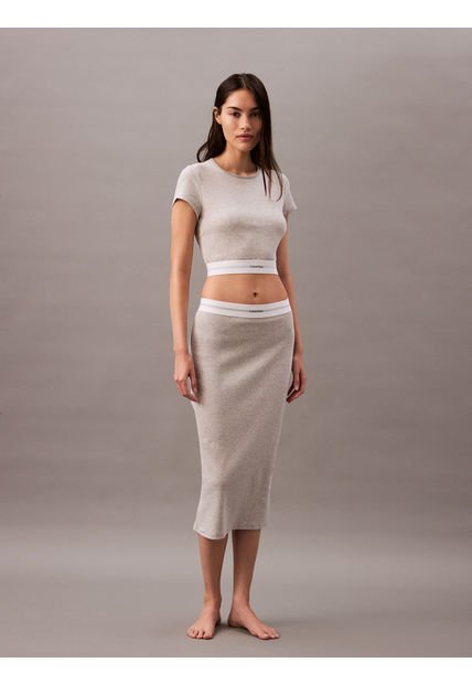 Falda Multicolor De Estar Por Casa - Cotton Stretch Rib Calvin Klein