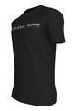 Camiseta Negra Con Logo Institutional Bicolor Calvin Klein de Calvin Klein