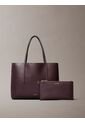 Bolso Café Tote Pequeño Con Logo En Lámina Metálica Calvin Klein de Calvin Klein