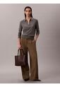 Bolso Café Tote Pequeño Con Logo En Lámina Metálica Calvin Klein de Calvin Klein
