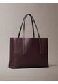 Bolso Café Tote Pequeño Con Logo En Lámina Metálica Calvin Klein de Calvin Klein