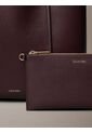 Bolso Café Tote Pequeño Con Logo En Lámina Metálica Calvin Klein de Calvin Klein
