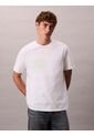 Camiseta Blanca Con Logo Estampado En Alineado Derecho Calvin Klein de Calvin Klein