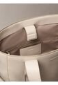 Bolso Beige Tote Para Portátil Con Logo En Jacquard Calvin Klein de Calvin Klein