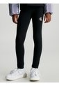 Leggings Negro Para Niña De Algodón Con Monograma Calvin Klein de Calvin Klein
