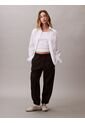 Jogger Negro De Felpa Con Monograma Estampado Calvin Klein de Calvin Klein